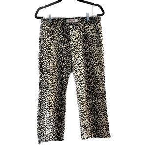 Vintage 1999 Paris Blues Originals Mid Rise Leopard Print Jeans